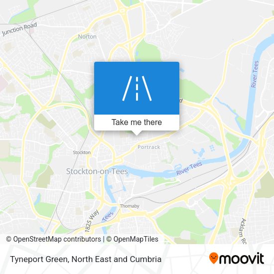 Tyneport Green map