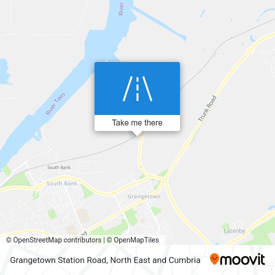 Grangetown Station Road map