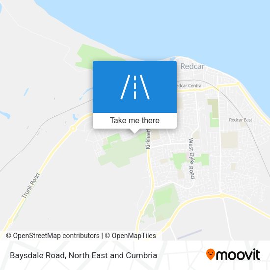 Baysdale Road map