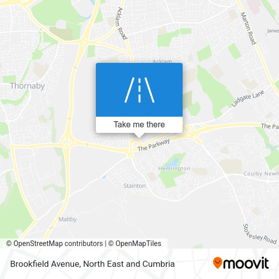 Brookfield Avenue map