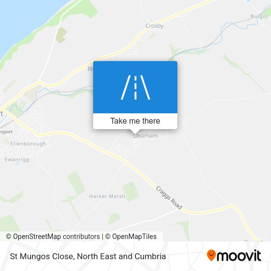 St Mungos Close map