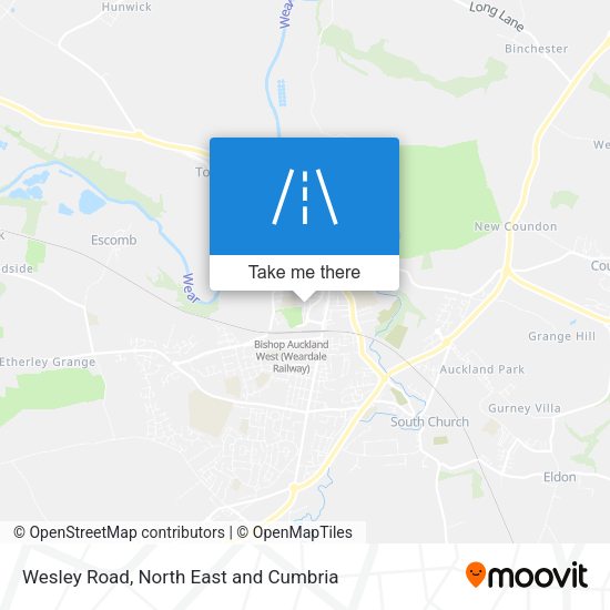 Wesley Road map