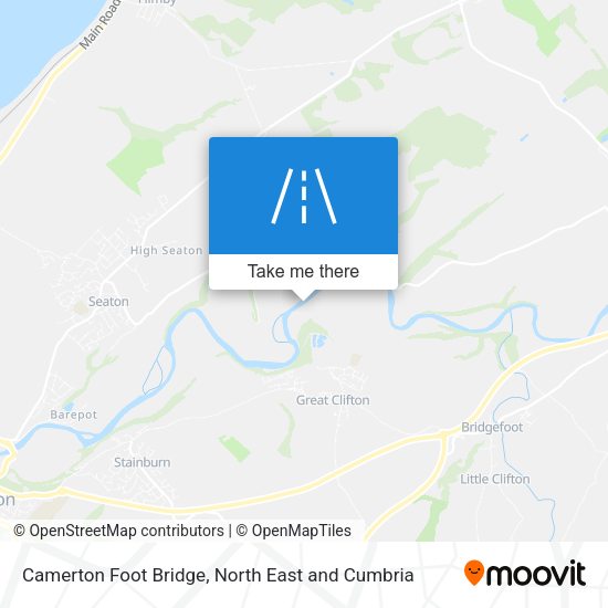 Camerton Foot Bridge map