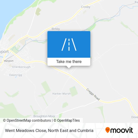 Went Meadows Close map