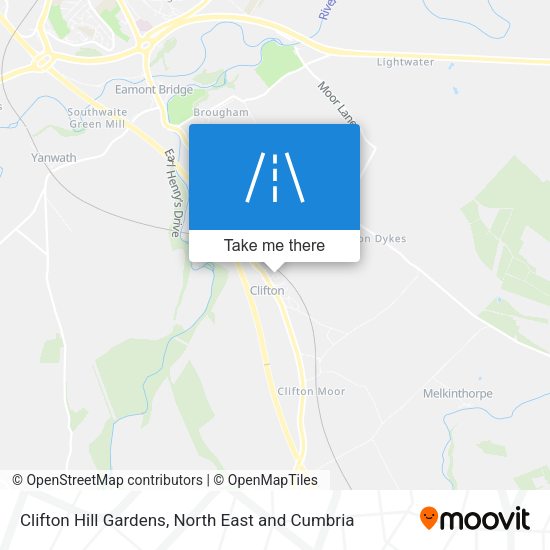 Clifton Hill Gardens map