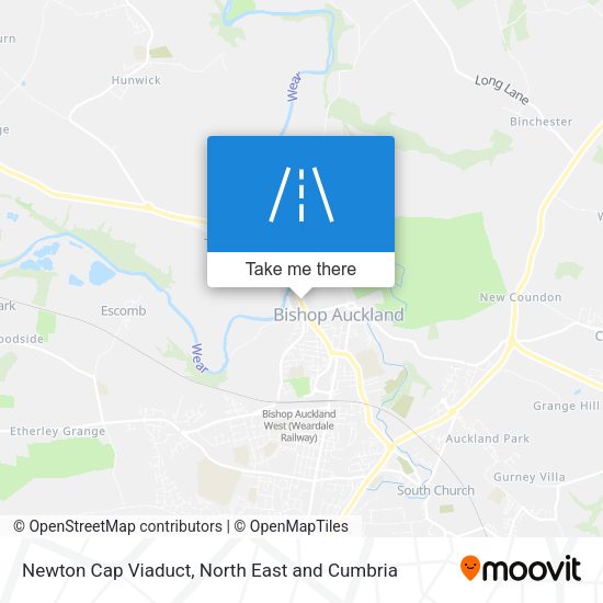 Newton Cap Viaduct map