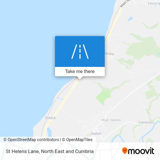 St Helens Lane map