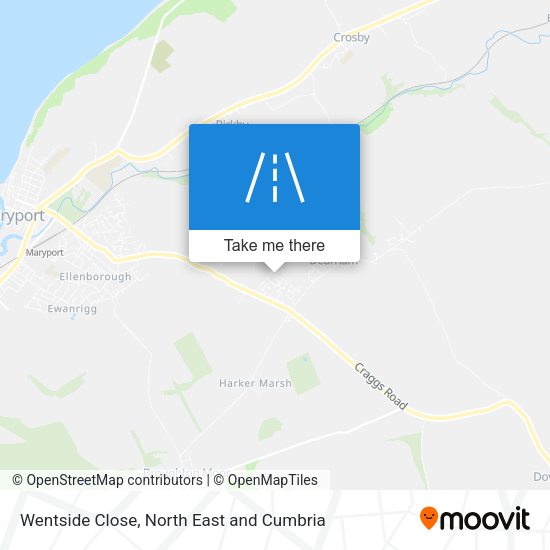 Wentside Close map