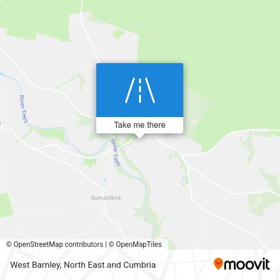 West Barnley map