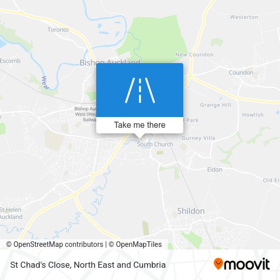 St Chad's Close map