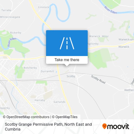 Scotby Grange Permissive Path map