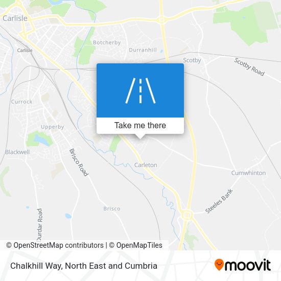 Chalkhill Way map