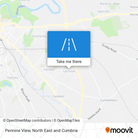 Pennine View map