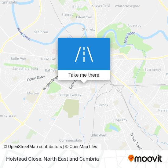 Holstead Close map