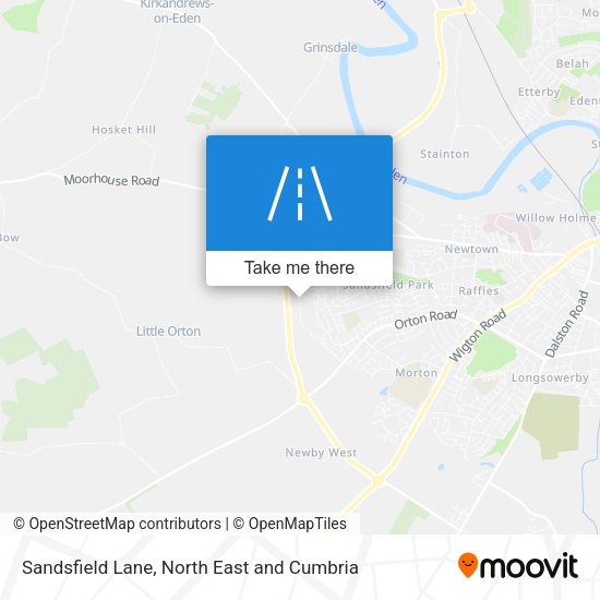Sandsfield Lane map