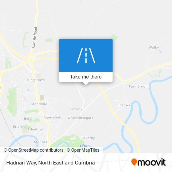Hadrian Way map