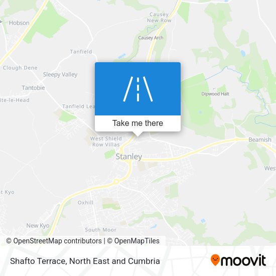 Shafto Terrace map