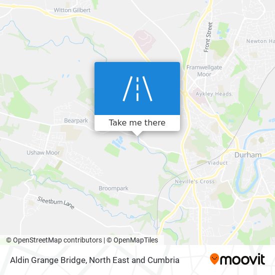Aldin Grange Bridge map