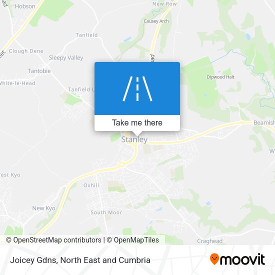 Joicey Gdns map