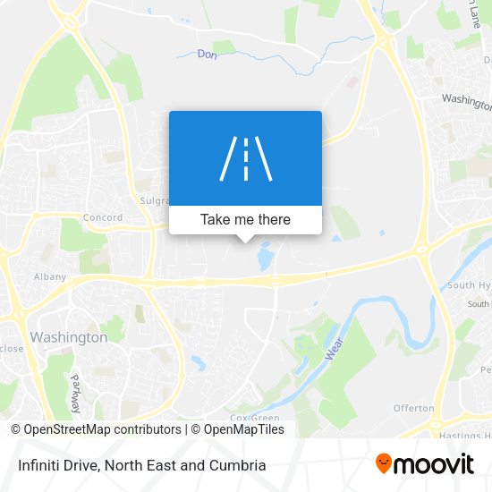 Infiniti Drive map