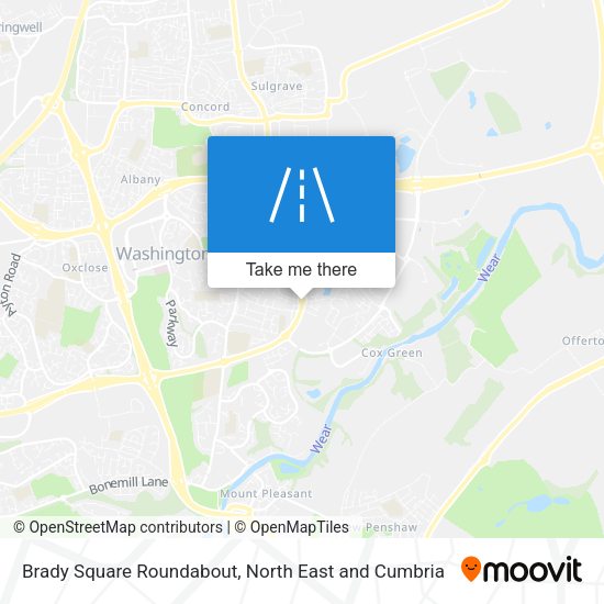 Brady Square Roundabout map