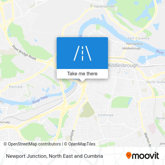 Newport Junction map