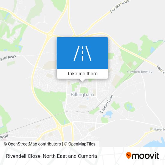 Rivendell Close map