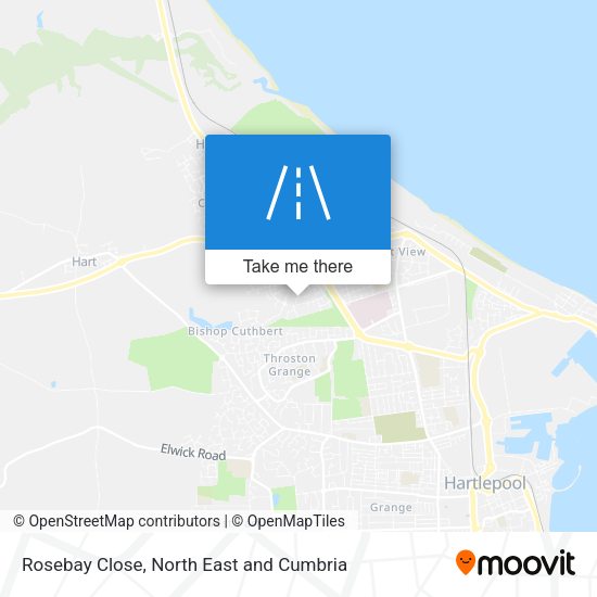 Rosebay Close map
