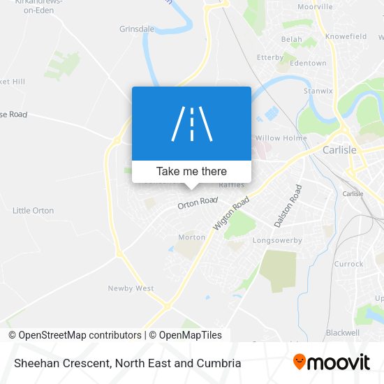 Sheehan Crescent map