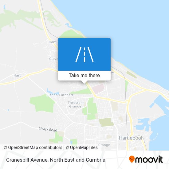 Cranesbill Avenue map