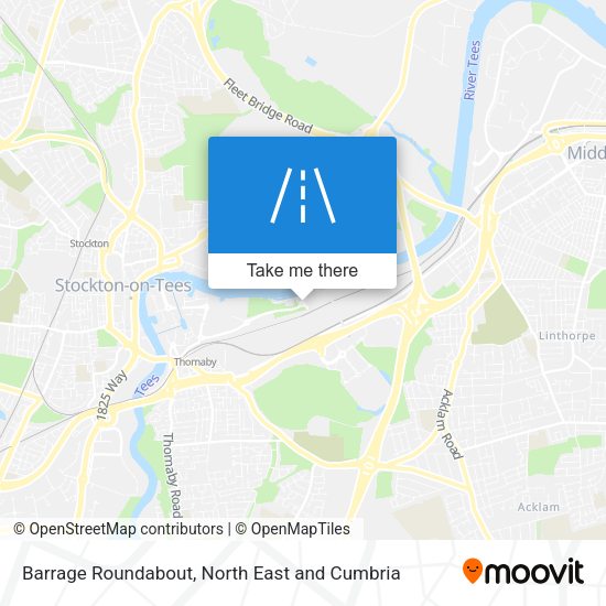 Barrage Roundabout map