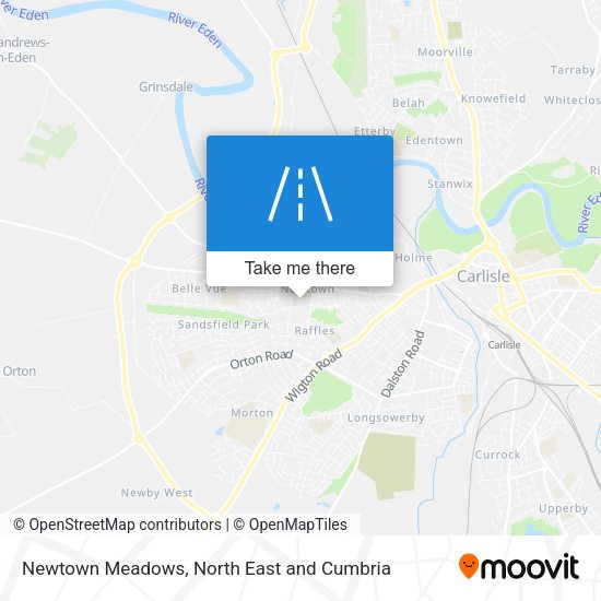 Newtown Meadows map