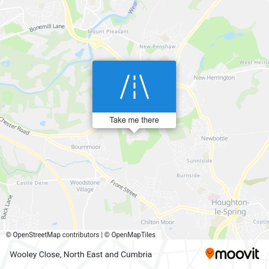 Wooley Close map