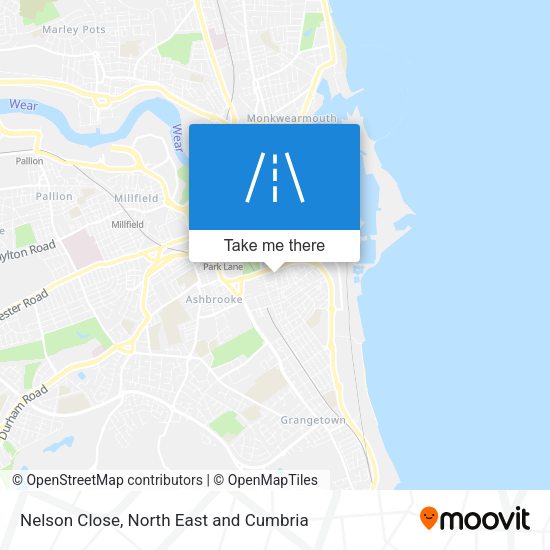 Nelson Close map
