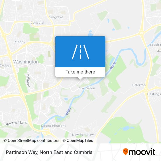 Pattinson Way map