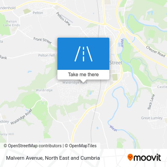 Malvern Avenue map