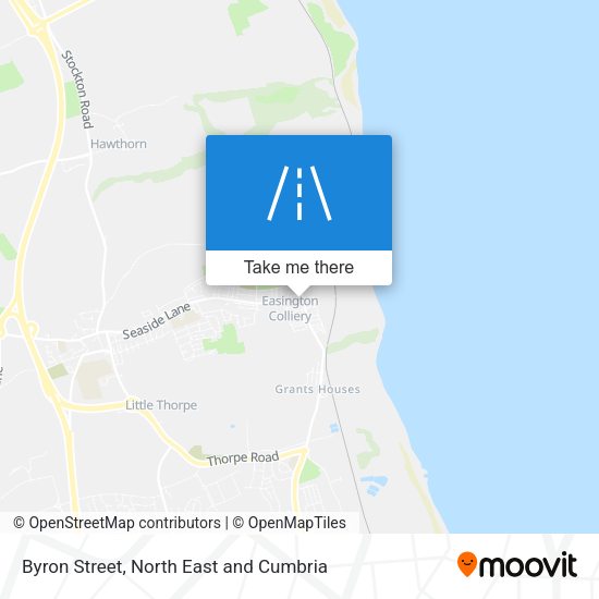 Byron Street map