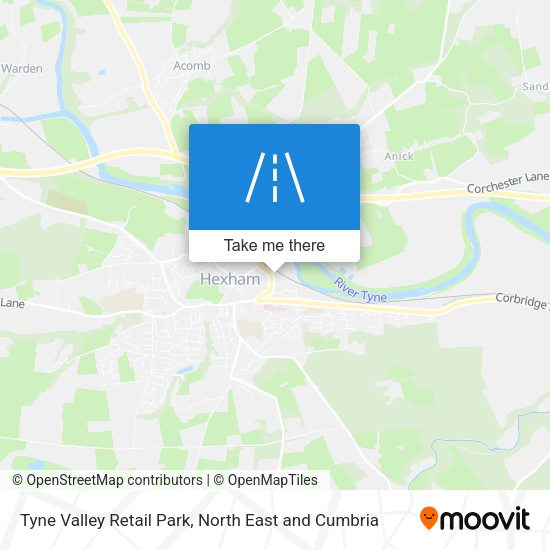 Tyne Valley Retail Park map
