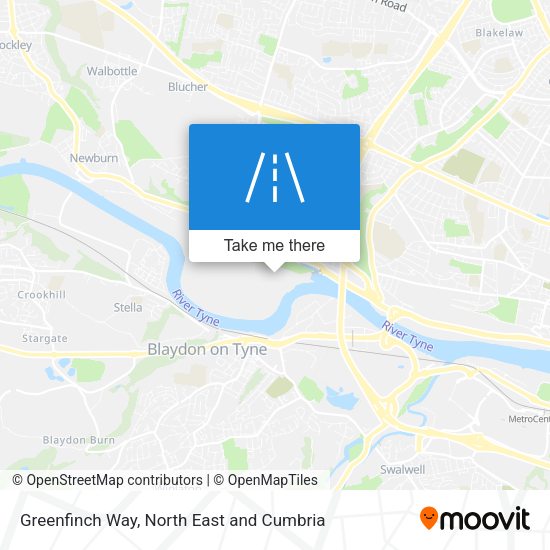 Greenfinch Way map