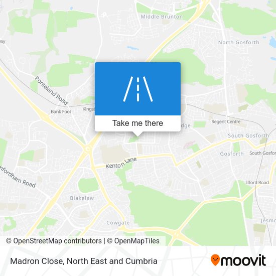 Madron Close map