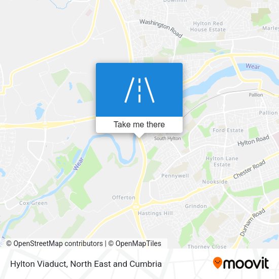 Hylton Viaduct map