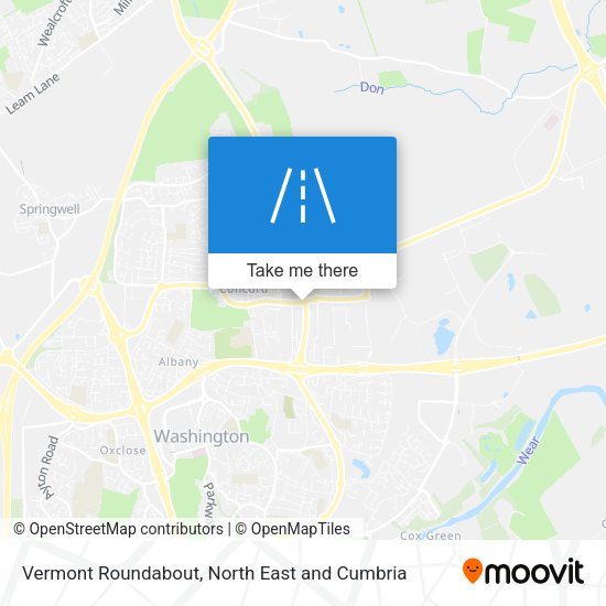Vermont Roundabout map