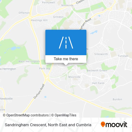 Sandringham Crescent map