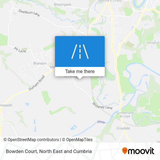 Bowden Court map