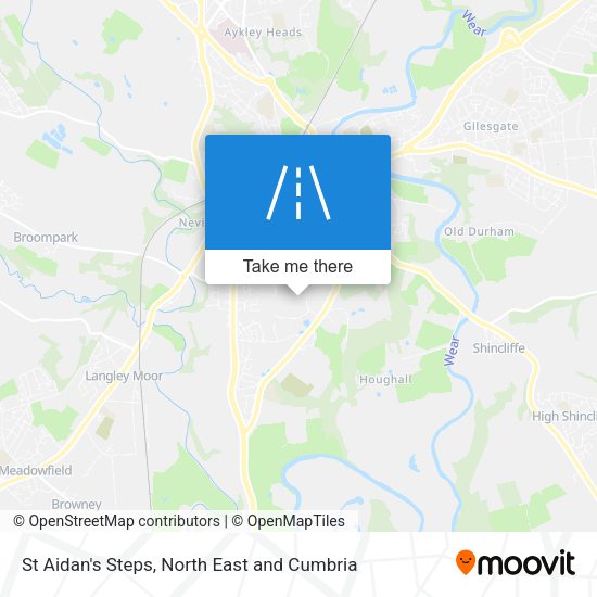 St Aidan's Steps map