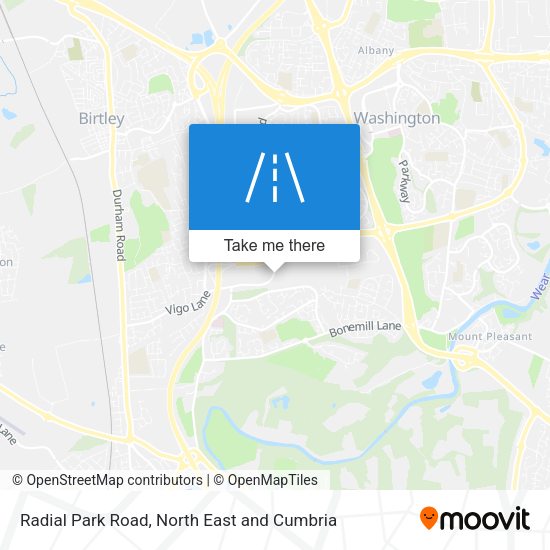 Radial Park Road map
