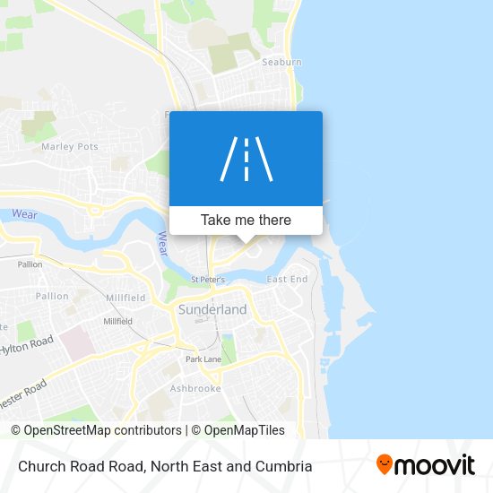 Church Road Road map