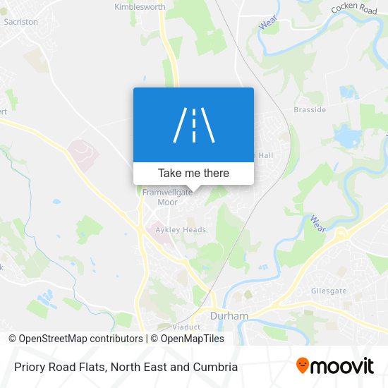 Priory Road Flats map