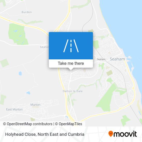 Holyhead Close map