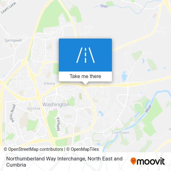 Northumberland Way Interchange map